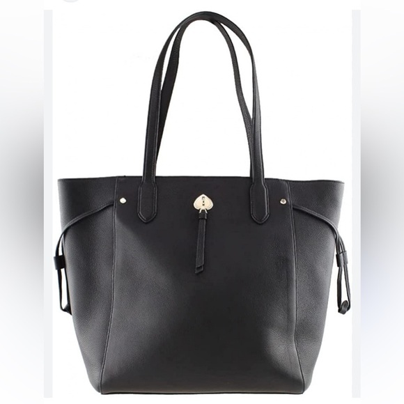EUC Kate Spade New York Marti Large Leather Tote Shoulder Bag in Black